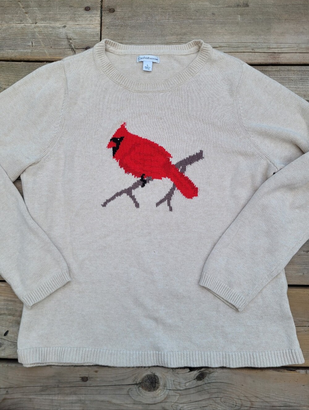 Cardinal Croft And Barrow Knitted Sweater